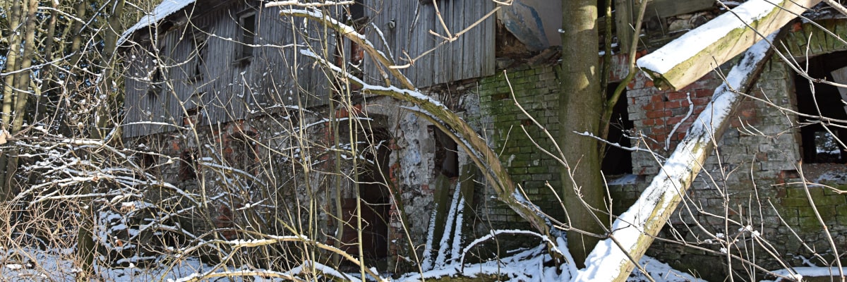 Verfallenes Bauernhaus in Großwaltersdorf