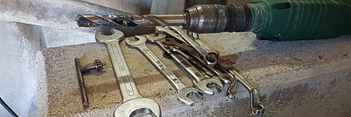 Werkzeugset für Handwerksarbeiten im Erzgebirge